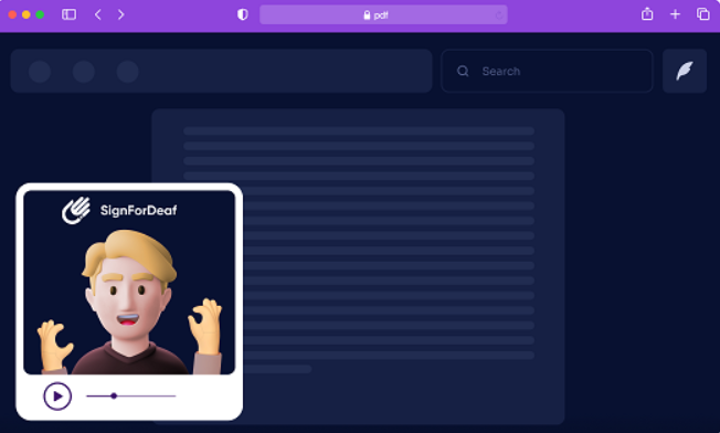 PDF Sign Language Plugin