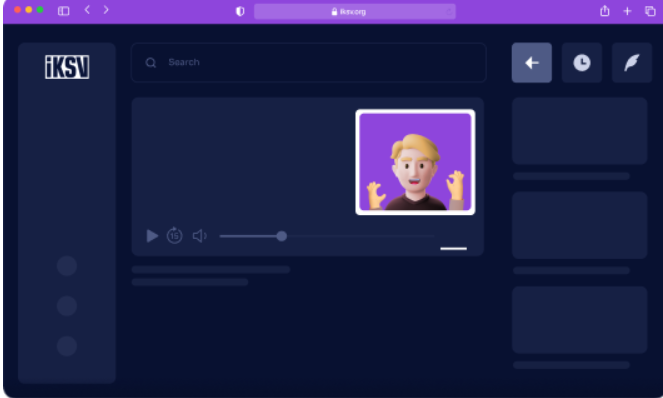 Video Sign Language Plugin