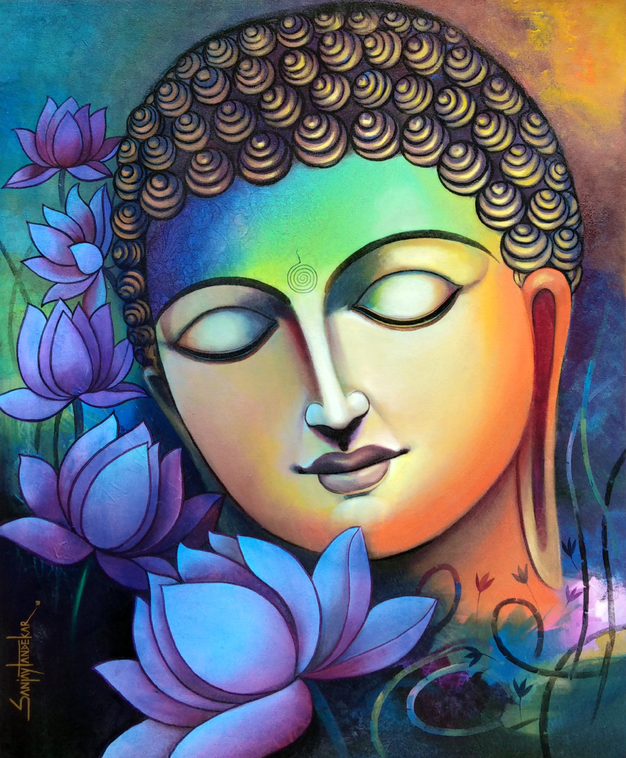 Painting of Buddha